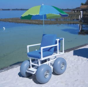 silla de ruedas para la playa