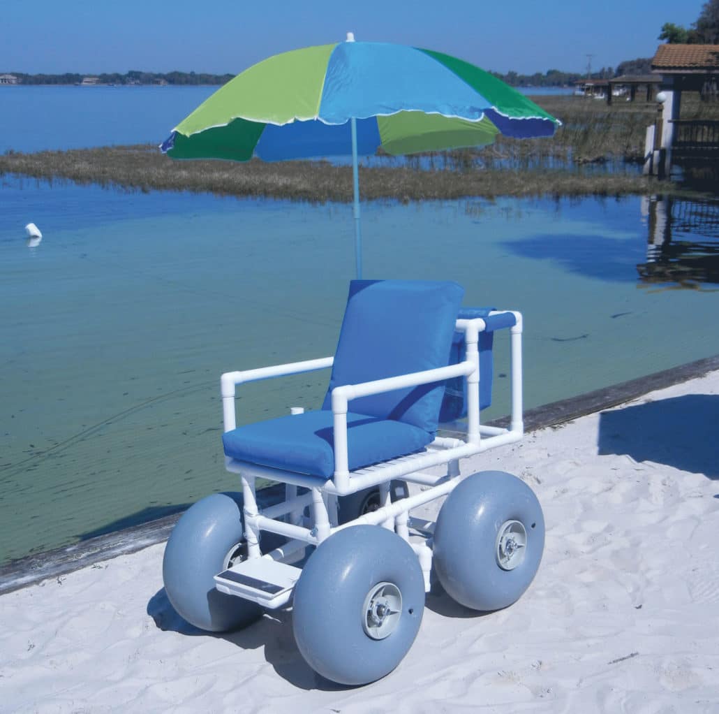 silla de ruedas para la playa